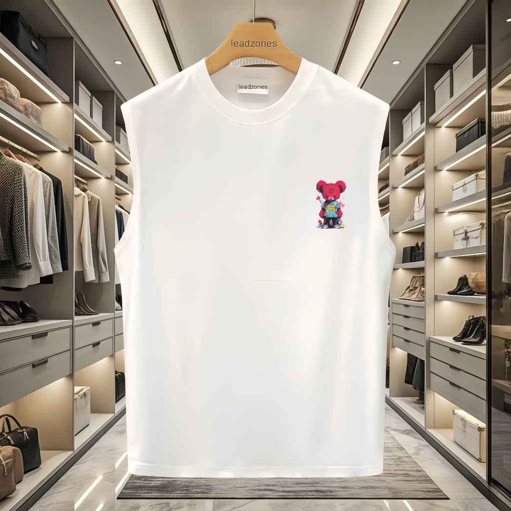 2025 NEW 2025P13 (200g Combed Cotton Vest) G3206 Black/White/S-5XL new23 O112