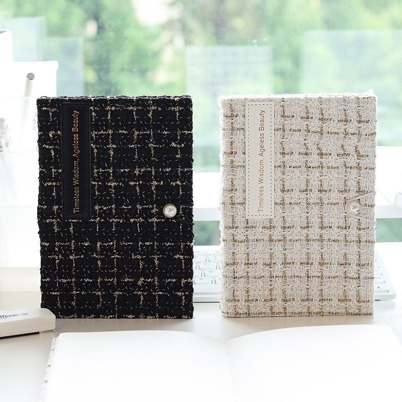 Hand Ledger Creative Chanel Style Girl Record Book Travel Diary Hand Ledger Square Notebook Book ขาย