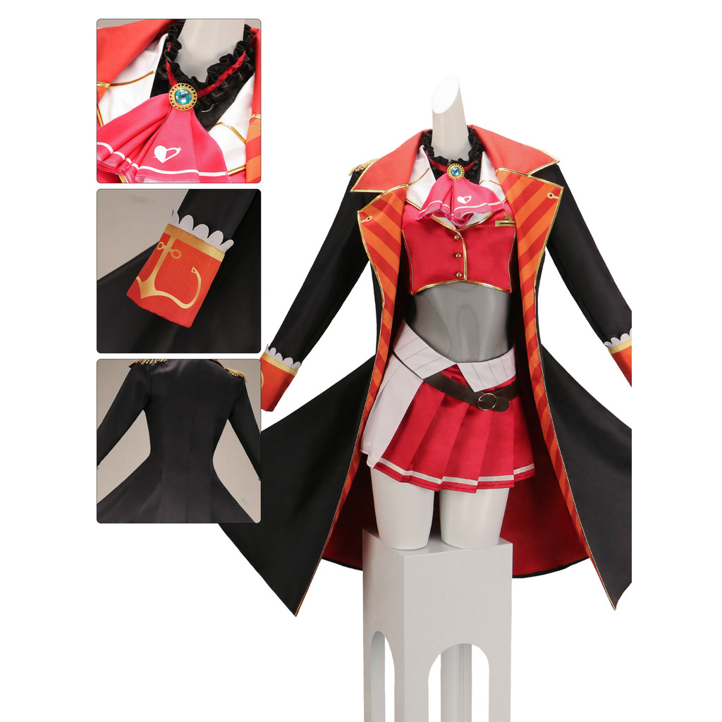 Virtual Idol Vtuber Houshou Marine คอสเพลย์ Hololive เสื้อผ้า