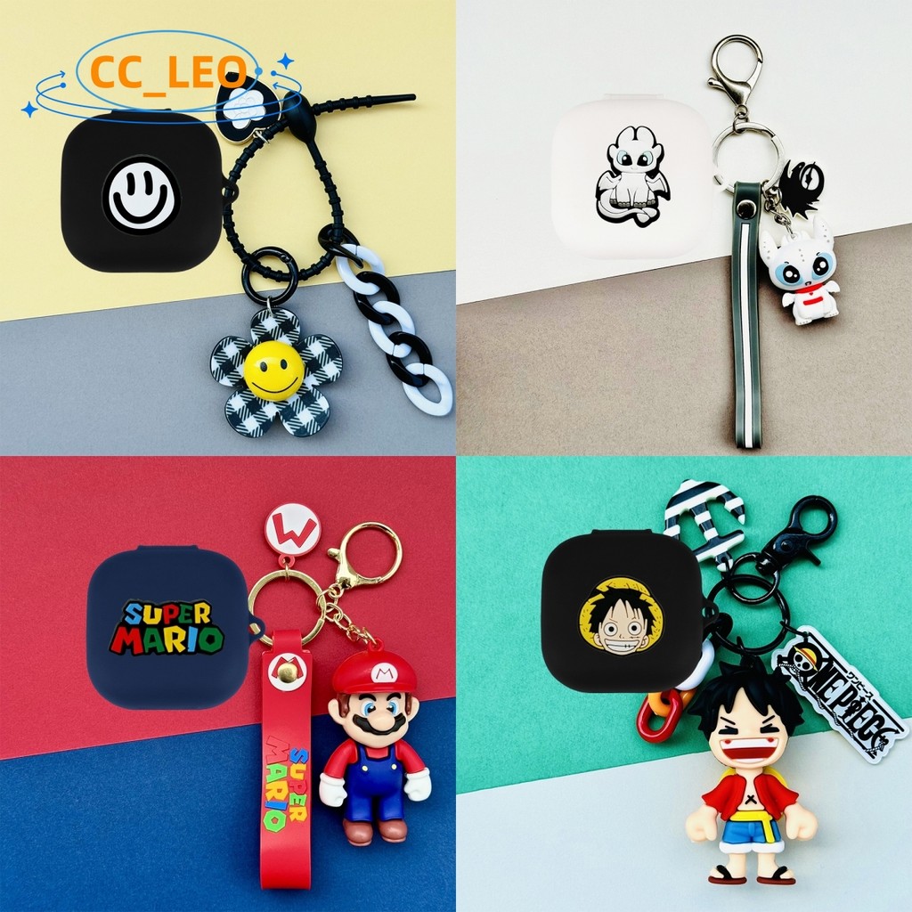 Case for Anker Soundcore P41i Cartoon Silicone Soft Case Cute Night Fury One Piece Luffy Keychain Pe