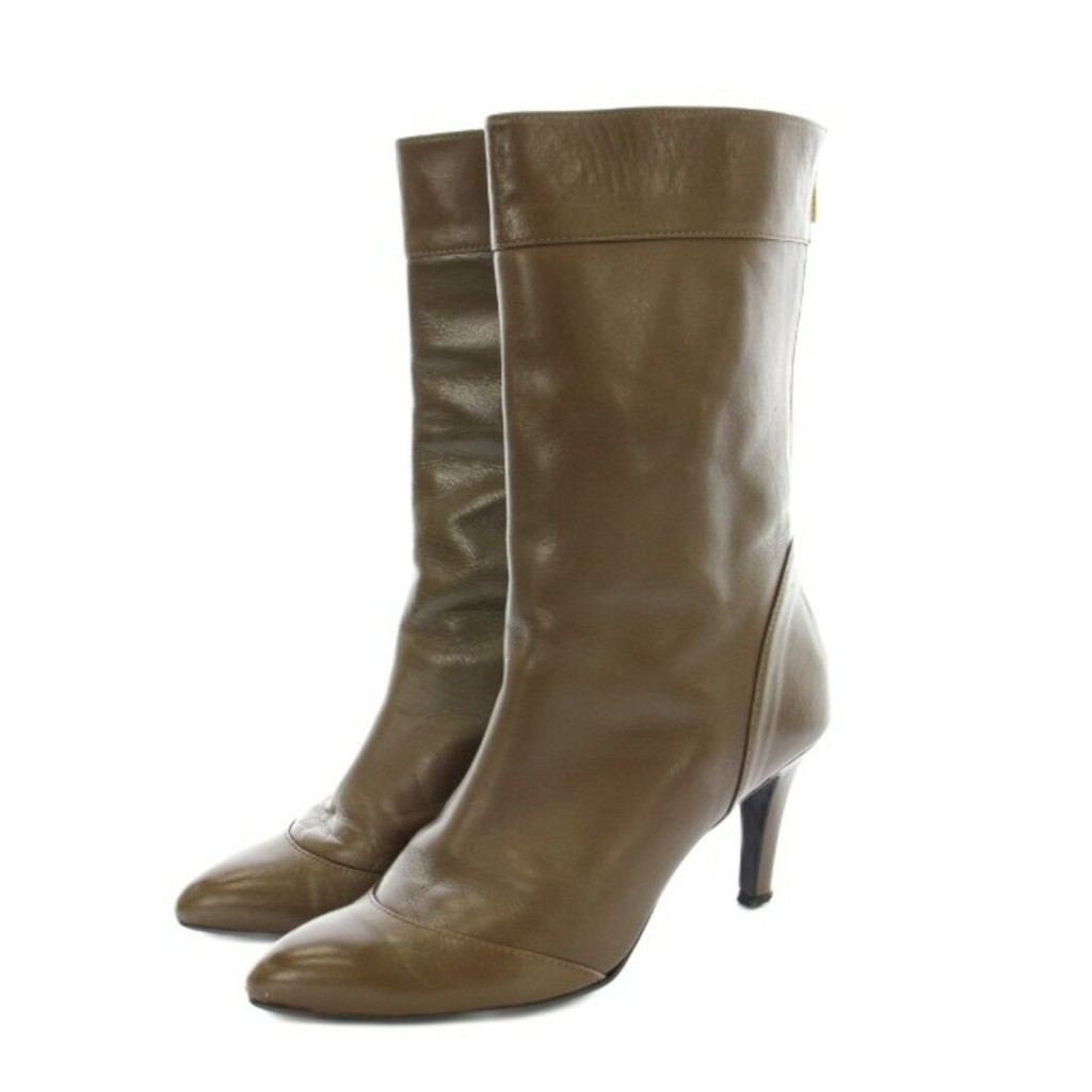 Gallardagalante ombre Boots leather brown Direct from Japan Secondhand