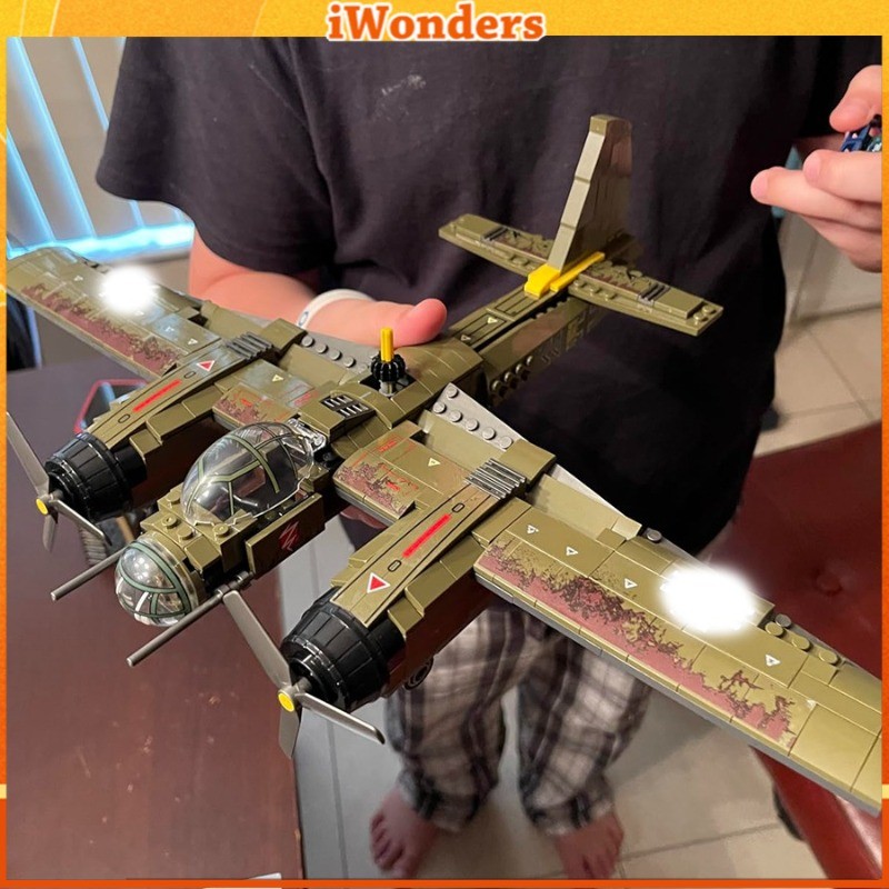 Empires of Steel เยอรมัน Ju-88 Bomber Camouflage เครื่องบินรวบรวมรุ่น Building Block ของเล่นของขวัญ