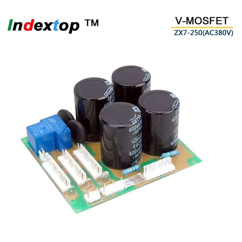 การ์ดไฟ ZX7-200 250 AC220/380V สําหรับเครื่องเชื่อมของตัวเก็บประจุแผ่นกรองสําหรับอินเวอร์เตอร์ควบคุม