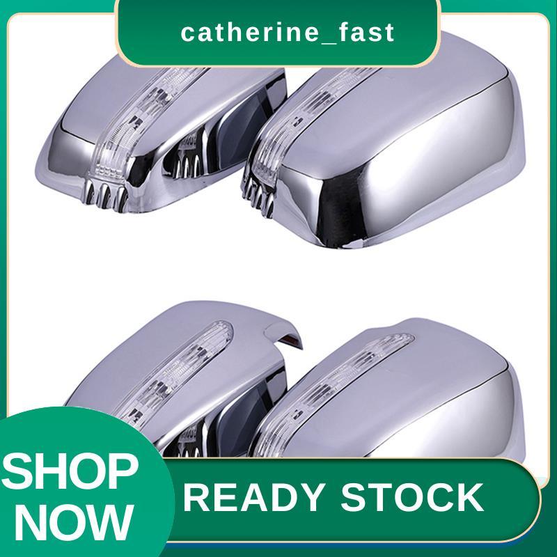 In Stock 4x ผ้าคลุมกระจกมองข้างรถยนต์พร้อม LED สําหรับ Triton L200 2005-2014 Sport 2011