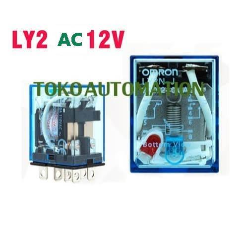 LY2 LY2N LY2N-J LY2N - J LY2NJ 12V AC คอยล์รีเลย์ 8PIN DPDT PK24 !