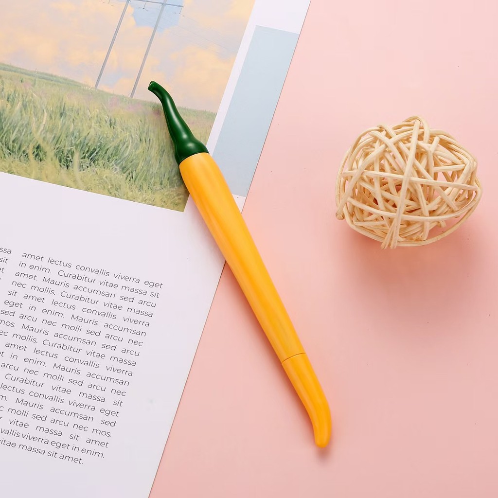 ปากกาเจล-สไตล์เกาหลี พริกชี้ฟ้าจําลอง. เรียบ แห้งเร็ว-ดํา-0.5มม - รูปที่ 6