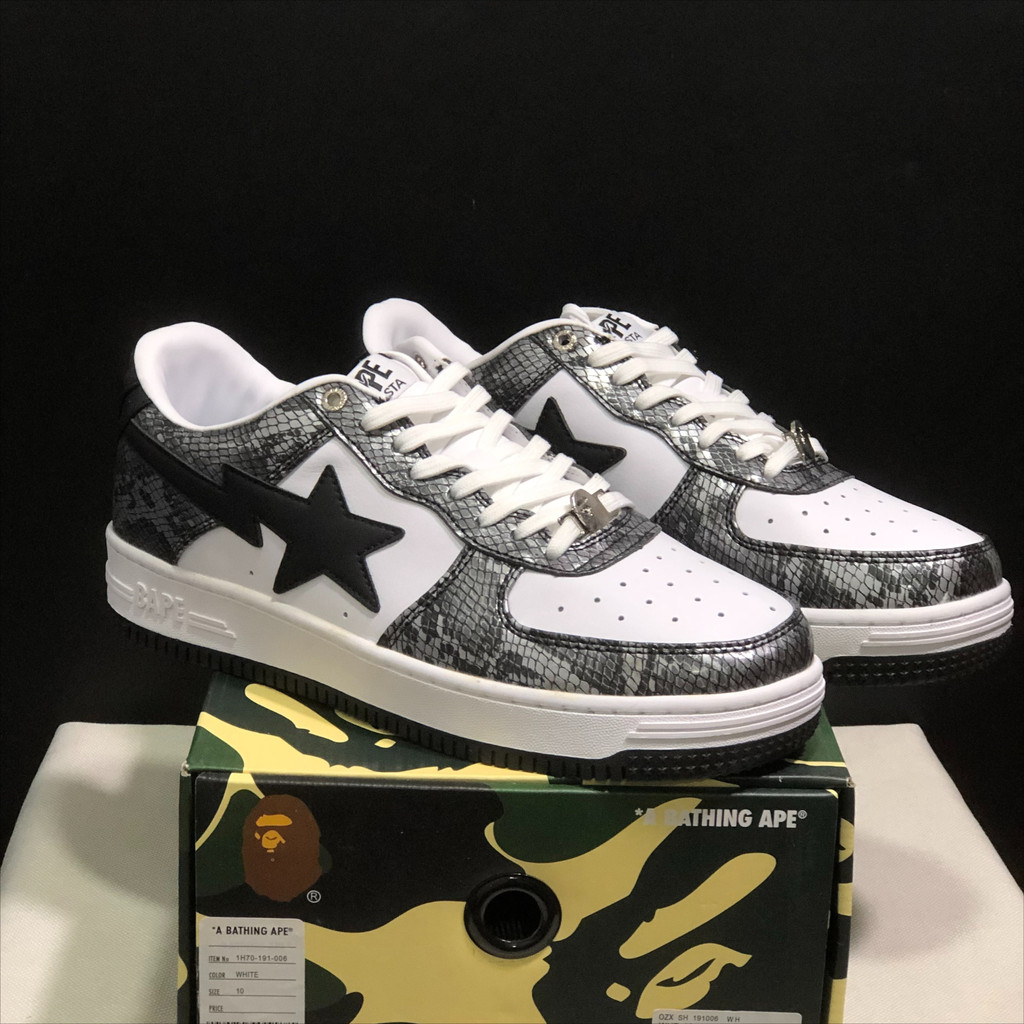 Bape Sta รองเท้าบอร์ดลําลองตัดต่ําที่ทนต่อการสึกหรอและสะดวกสบาย