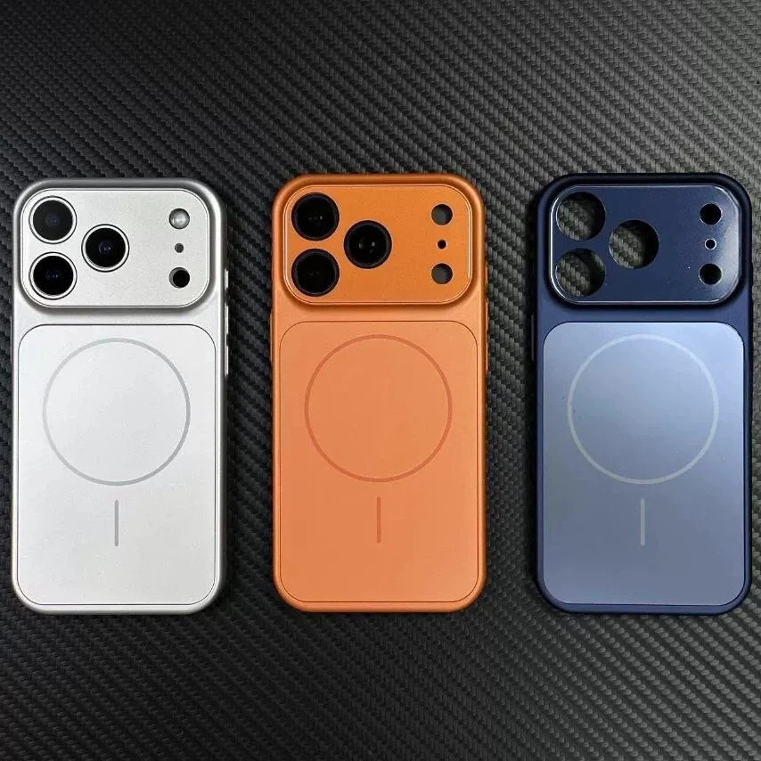 เคส iPhone แม่เหล็ก 17 16 15 14 13 12 11 Pro Max 15 Plus | ตั้งได้เองเป็นขาตั้ง | กันกระแทก ช่องกระจกใสใหญ่