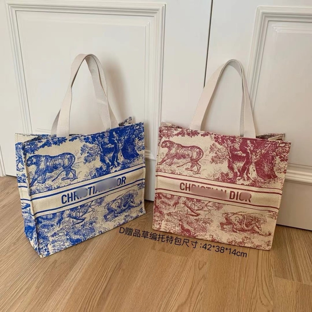 กระเป๋าสะพาย Zoo Straw ความจุขนาดใหญ่ คุณภาพดี