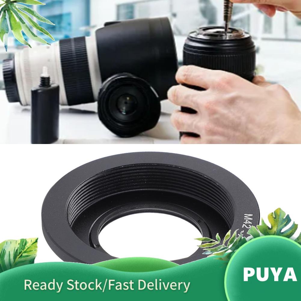 Puya M42 TO AI เลนส์อะแดปเตอร์โฟกัสอลูมิเนียมสกรูแหวนกล้องทำความสะอาดผ้าใช้งานร่วมกับ D810 D6500