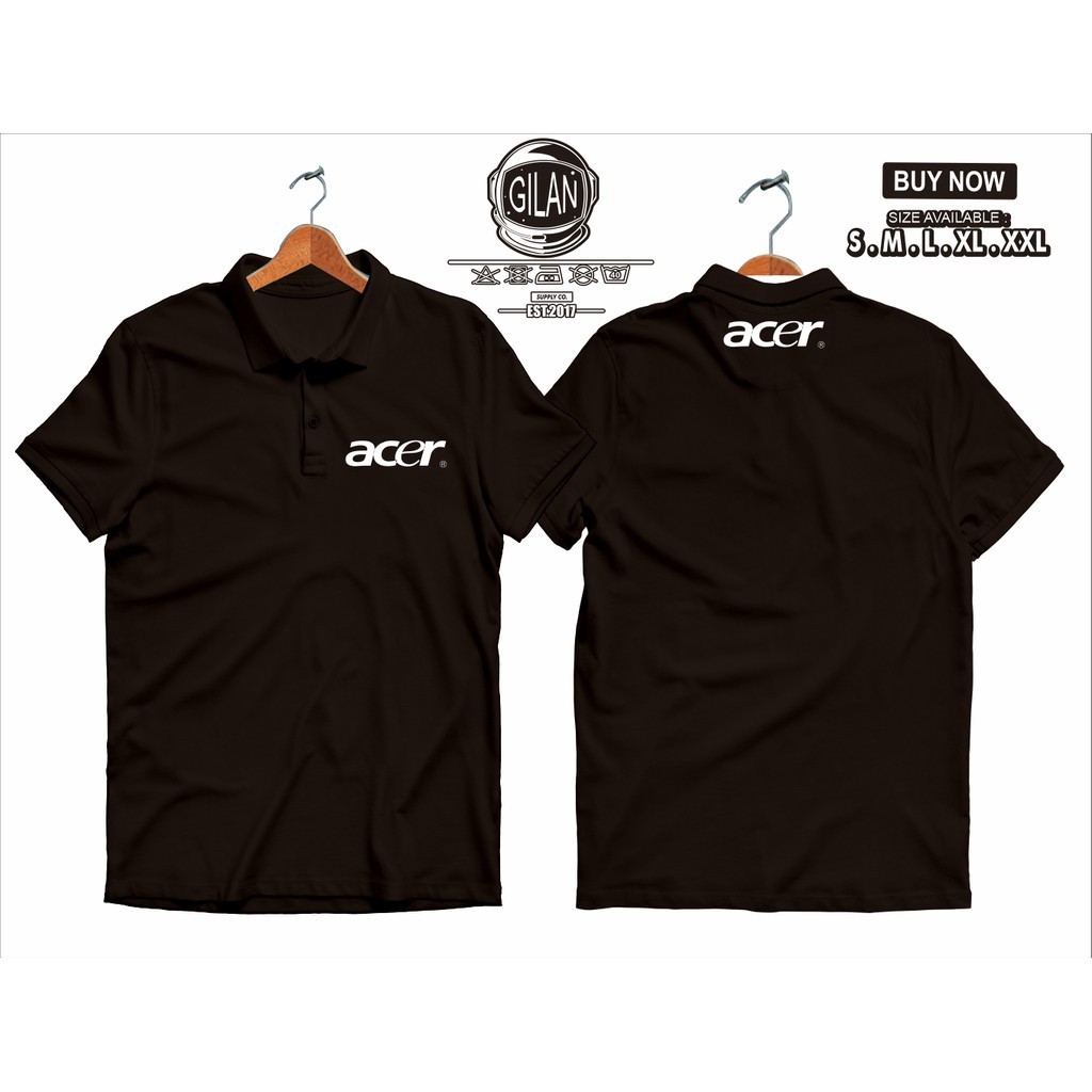 ใหม่ล่าสุด SAKAZUKI เสื้อโปโล เสื้อคอปก ACER LOGO Gadget UNIFORM CLOTHES