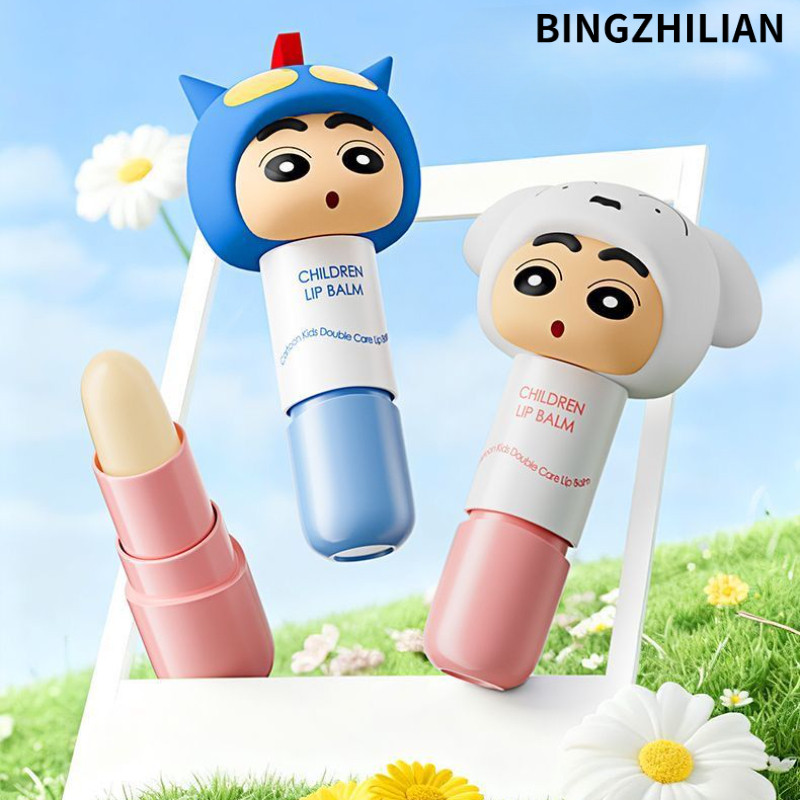 BINGZHIAN ลิปบาล์ม ชินจังดินสอร่วมแบรนด์ น่ารัก ชุ่มชื้น ป้องกันการแห้ง