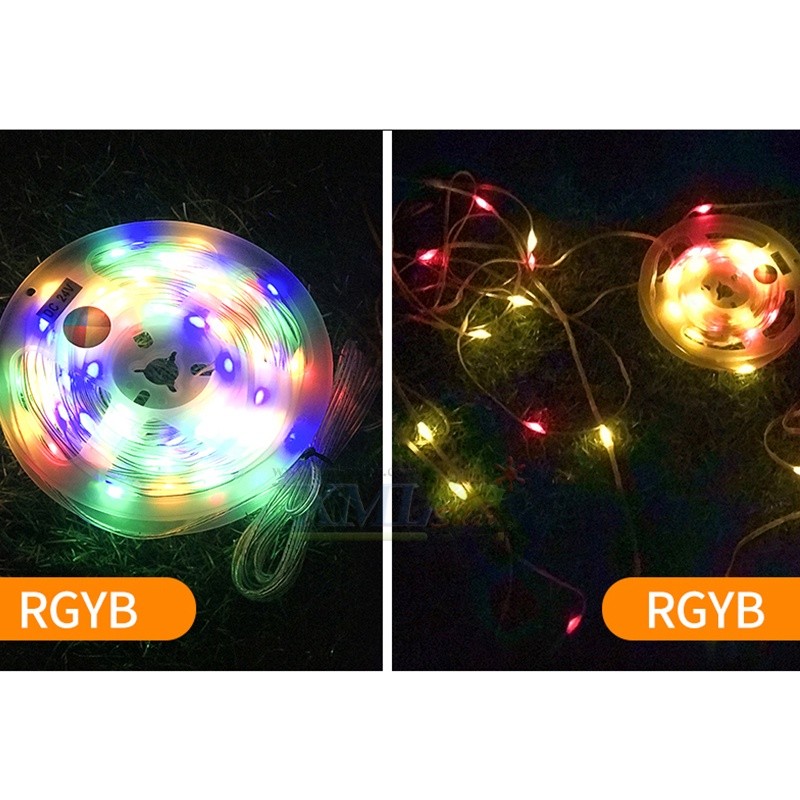 ไฟกระพริบโซล่าเซลล์ รุ่นใหม่สายขาว ยาว 20 เมตร (เเสง : หลากสี) - รูปที่ 2