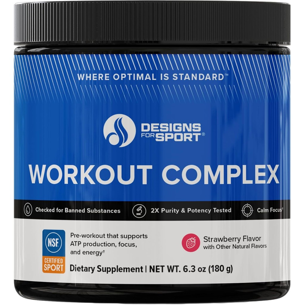 Workout Complex - NSF Certified for Sport Pre Workout Powder - L-tyrosine, L-Carnitine, Creatine & C