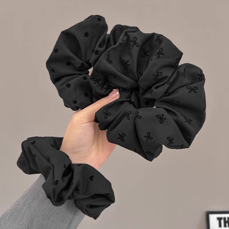Big Scrunchie แฟชั่นเกาหลี สำหรับผมหางม้า ปรับแต่งทรงผมได้หลากหลาย สไตล์เรียบหรู