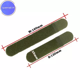 Queena0 10pcs สายรัดไนลอนสายรัด Webbing Organizer Fix Hook Loop Grip ห่อสายไฟReusableกระเป๋าเป้สะพายหลัง Fastener Buckle th