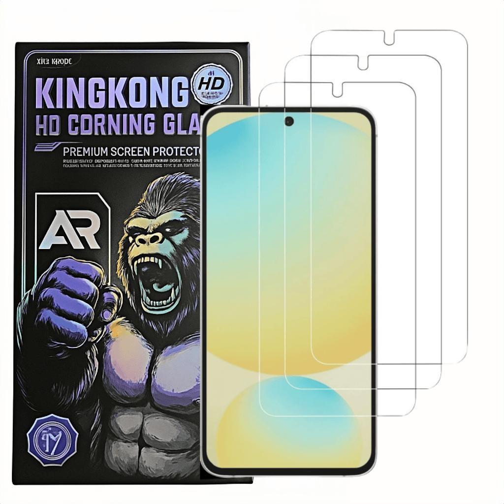 3Pack ฟิล์มกระจกนิรภัยใส สำหรับ Samsung A52S A54 A55 A56 A70 A71 A72 A73 A80 A81 A90 A91 F02 F04 S