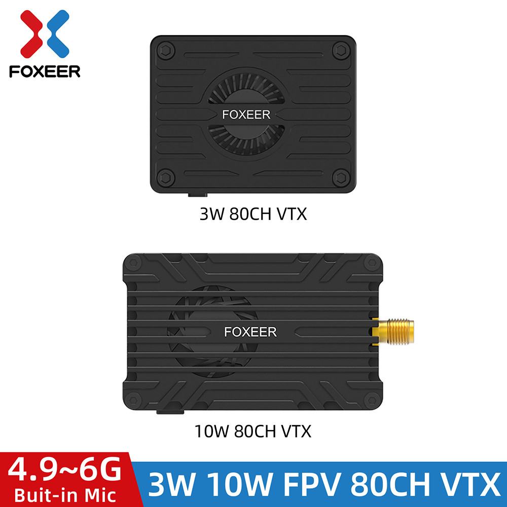 FOXER Reaper Extreme 3W 10W V2 VTX FPV เครื่องส่งสัญญาณวิดีโอ 80CH สําหรับ RC รุ่น RC Part