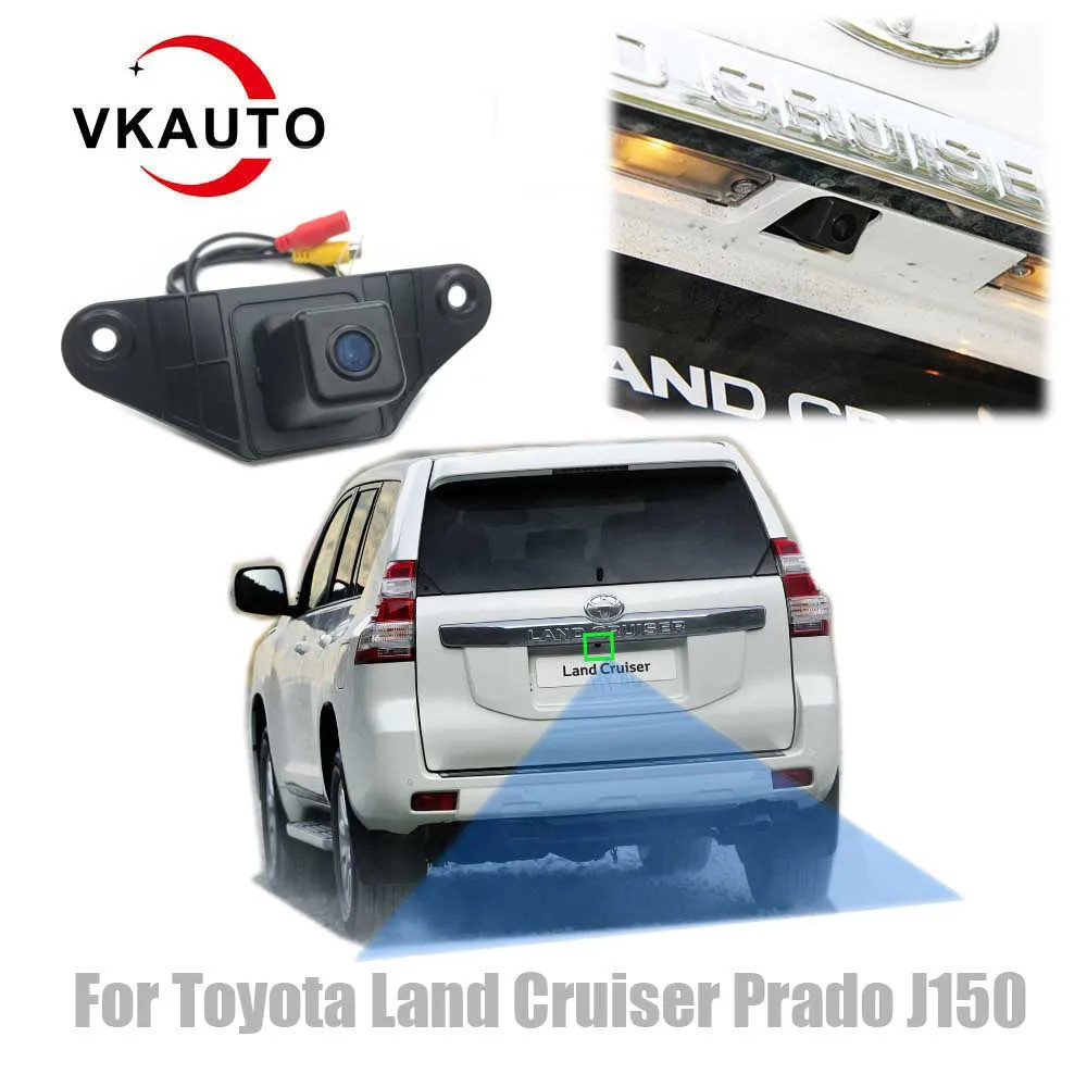 Vkauto กล้องมองหลังสําหรับ Toyota Land Cruiser Prado J150 ไม่มียางอะไหล่ 2010 ~ 2019 Hd สํารองย้อนกล