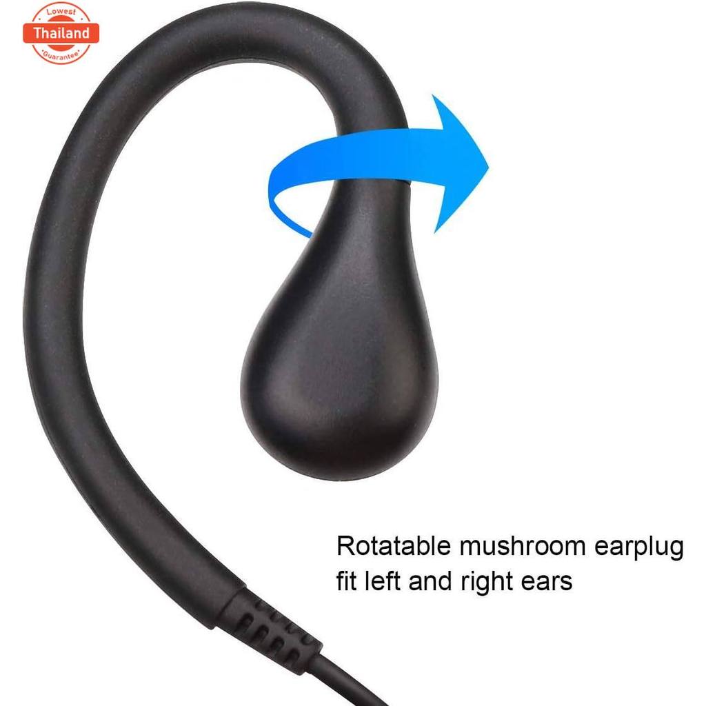 Retevis RT22หูฟังวิทยุสื่อสารพร้อมไมโครโฟน,2ขาหูฟังวิทยุสองทางสำหรั Retevis H-777 BaoFeng UV-5R Arcs