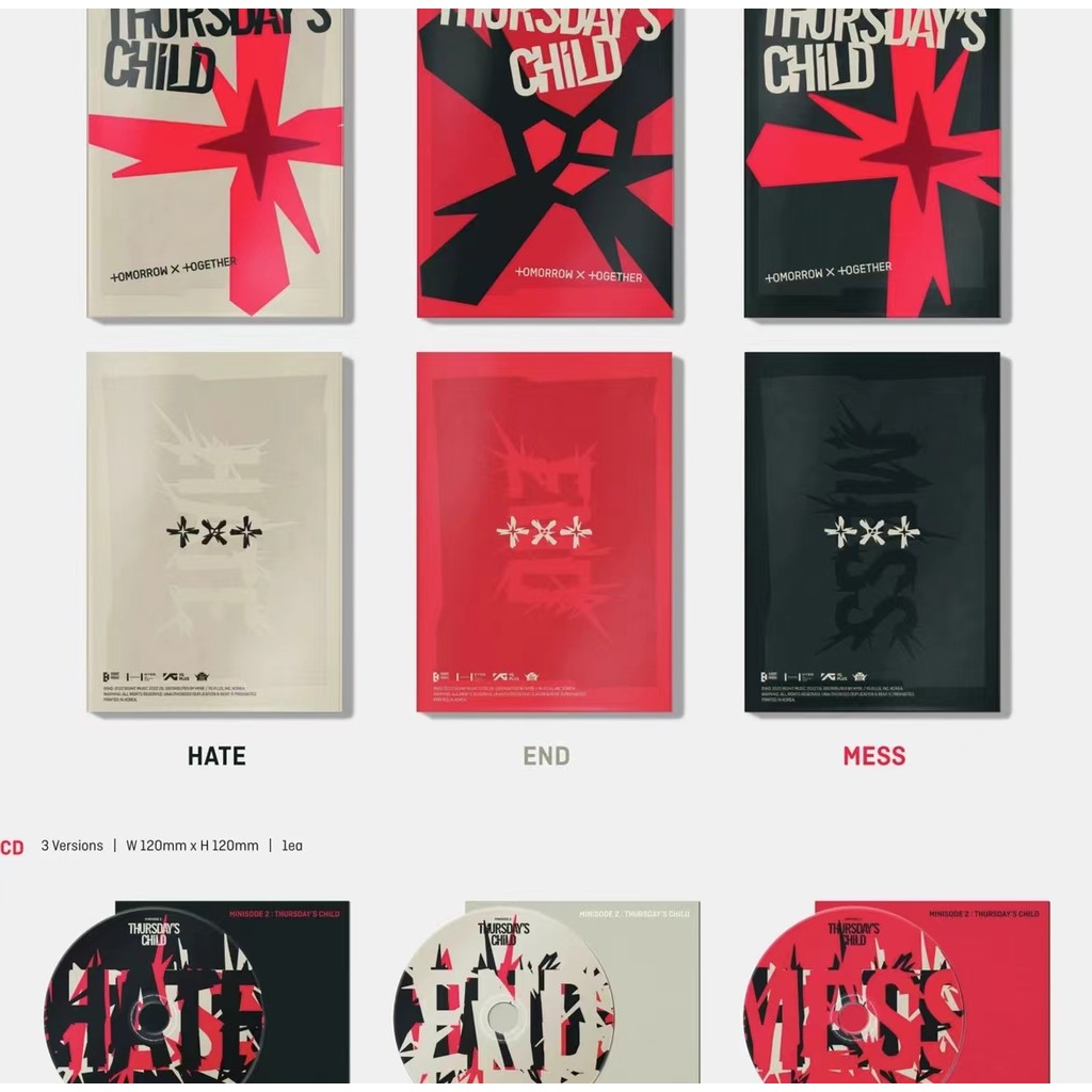 พร้อมสต็อก จัดส่งฟรี TOMORROW X TOGETHER TXT Mini Album 4 Album อัลบั้มไฟล์ของแท้