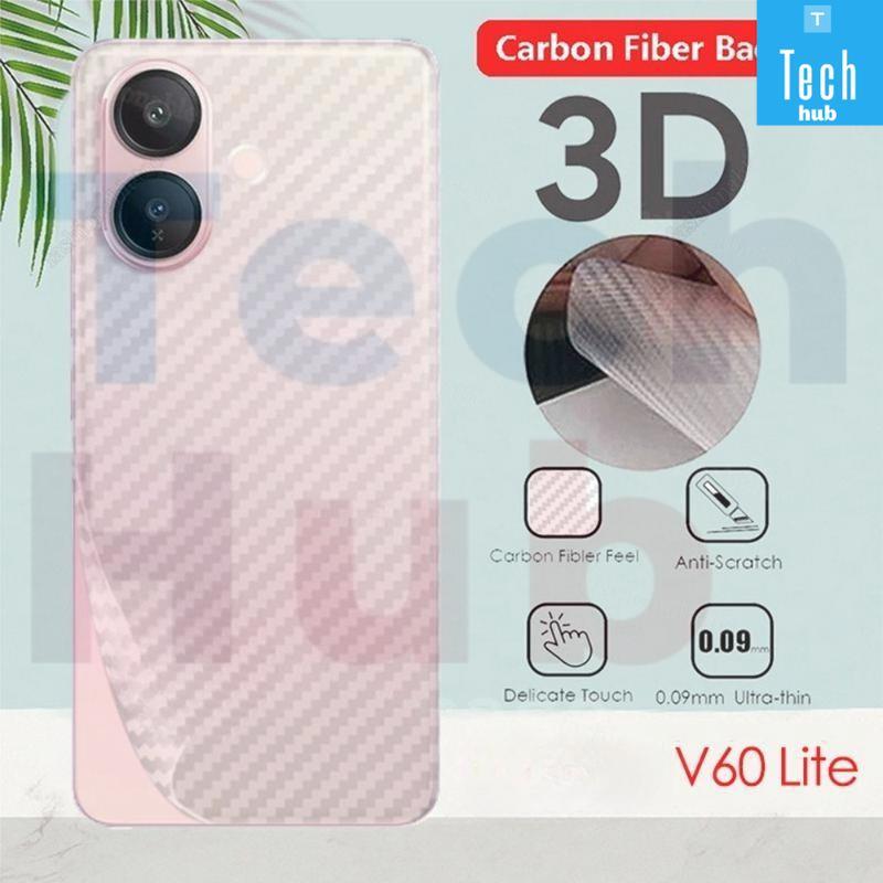 ฟิล์มคาร์บอนไฟเบอร์ด้านหลัง, สำหรับ Vivo V60, V60 Lite และ V60Lite, V60 และ VivoV60Lite 5G, V50LITE 