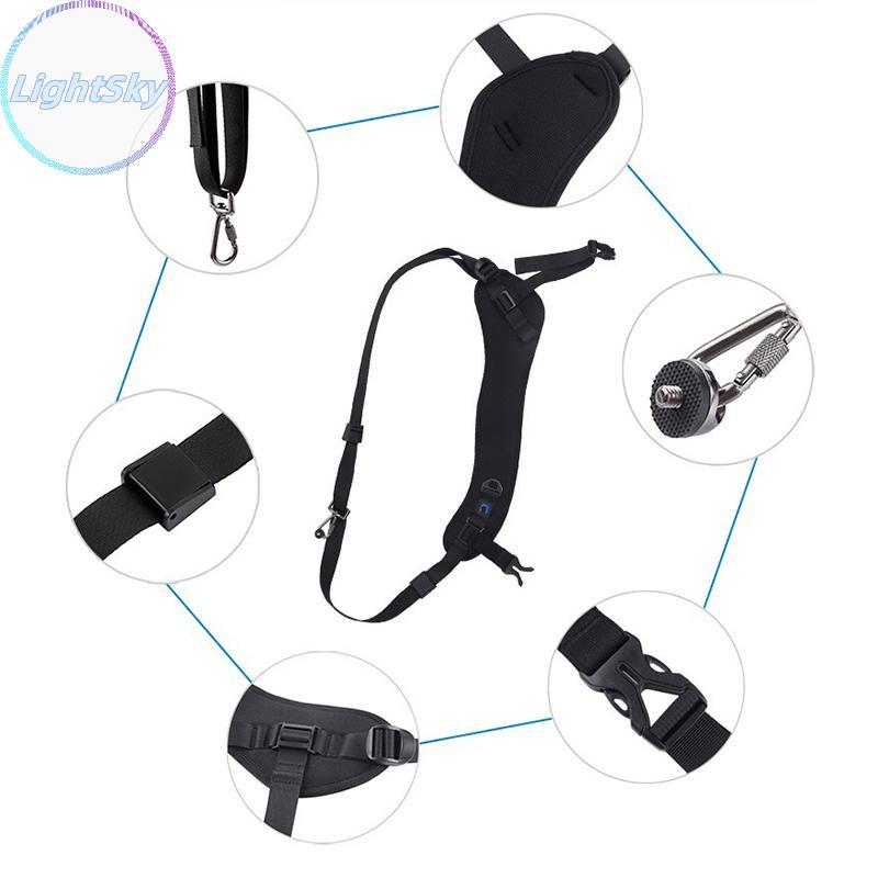 LightSky Quick Release Anti-Slip Soft สายคล้องกล้องเข็มขัดไหล่สลิงคอสําหรับ EOS 5D4 7D 6D 200DII 850