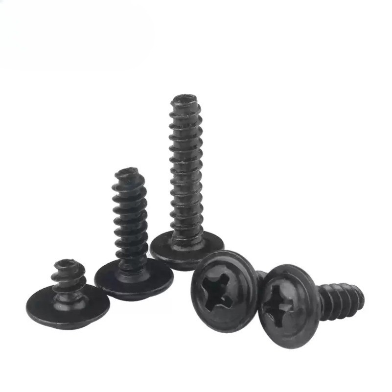 แพน สกรูเกลียวปล่อย  หัวแพน แฉก/ชุบนิกเกิล / ดำ（หางแบน） น็อต สกรู หัวร่ม หัวกระทะ แฉก T+  เกลียวปล่อย M1.4-M4 * L3-20mm CQ-MB-1 - รูปที่ 7