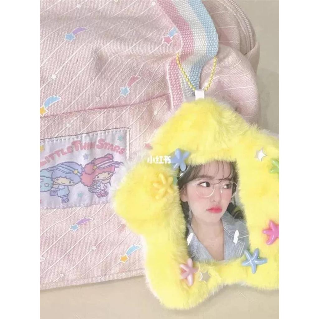 เฟรมการ์ดใส ที่ใส่การ์ด กํามะหยี่ Star Crossing Card Holder Campus Card Meal Card Male Card Protecti