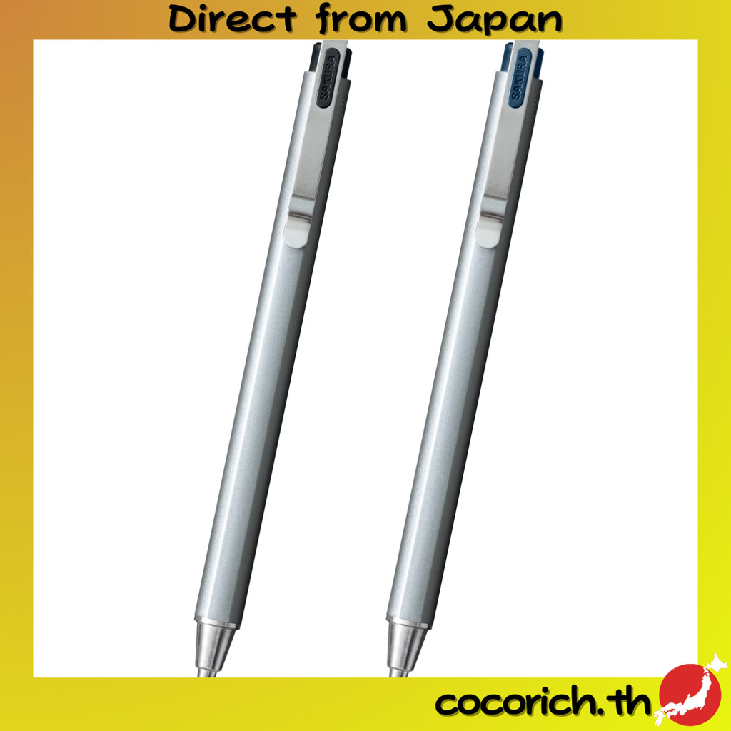 Sakura Clepas Gel Ink Ballpoint Pen Pen Sign Sign Sign ID บวก 2 ชุดสี 0.4mm สีดำบริสุทธิ์สีดำสีดำ GB
