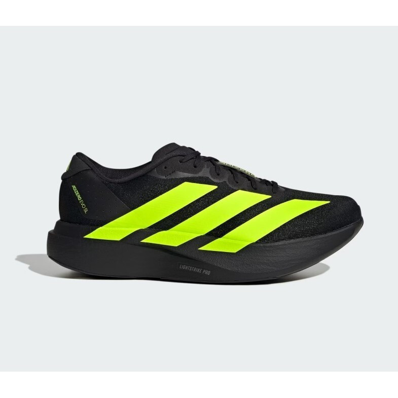 รองเท้าผ้าใบผู้ชาย ADIZERO EVO SL สี: Lemon Clear / Black Core JR3420 1hua 1hua* R3S9