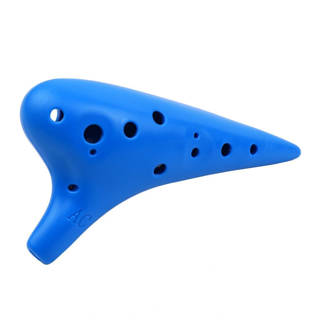 Granty 12 หลุมพลาสติก Ocarina ขลุ่ย Alto C เครื่องดนตรีพร้อมคะแนนเพลงสําหรับคนรักและผู้เริ่มต้น