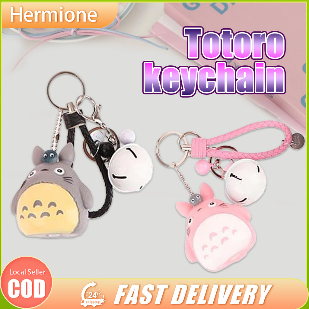 น่ารัก Totoro พวงกุญแจสัตว์ totoro พวงกุญแจ Press-to-Sound Totoro พวงกุญแจ Pendent Charm อะนิเมะอุปก