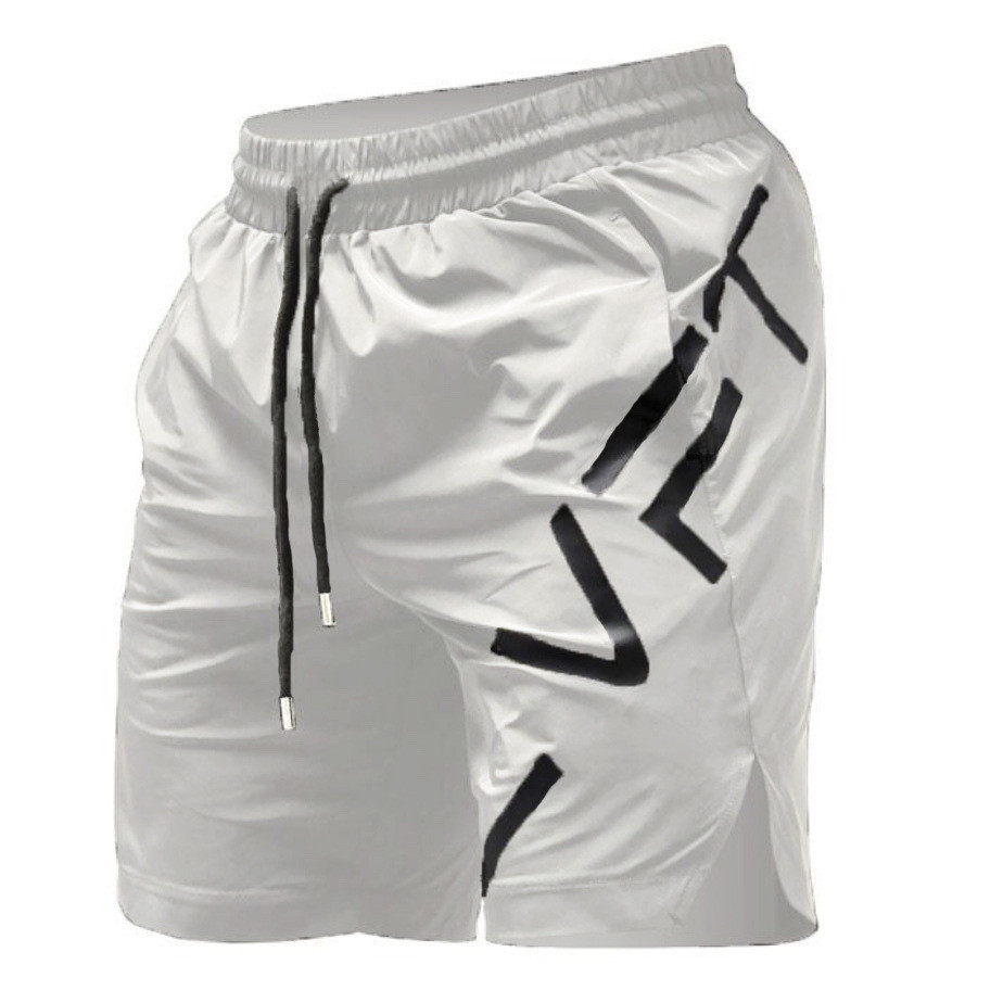 LVFT Summer Muscle Quick-Drying Fitness Shorts Men Training Brothers Running Basketball Breathable S
