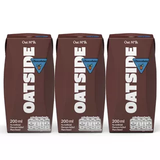 โอ๊ตไซด์น้ำนมข้าวโอ๊ตรสโกโก้ 180มล. แพค3 Oatside Oat Milk Cocoa Flavour 180ml. Pack3 [หมายเลขบาร์โค้ด 8997240601284]
