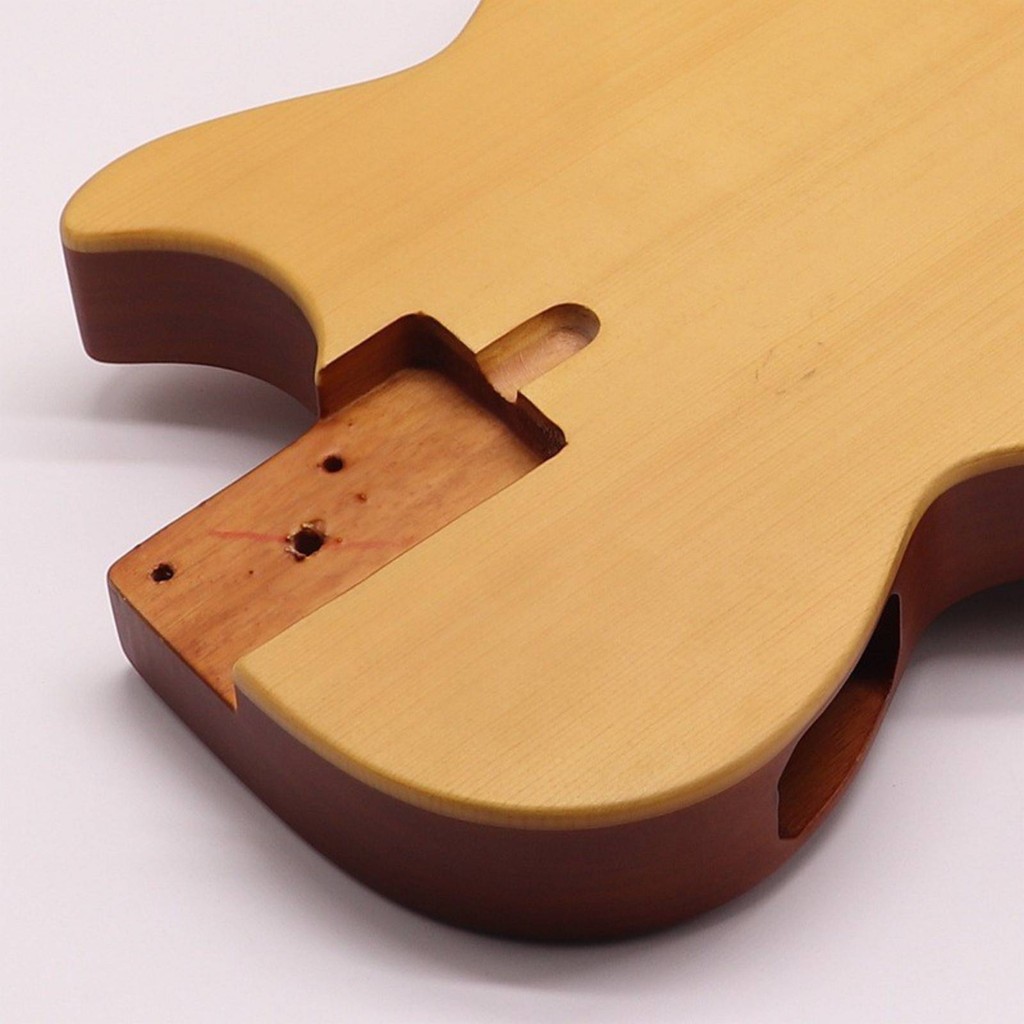 ตัวกีตาร์เปล่าตัวกีตาร์ไม้เนื้อแข็งพร้อม Cutaway Pre-Drillinged Natural Tonal Acoustic Resonance สําหรับ Luthiers, Luthiers