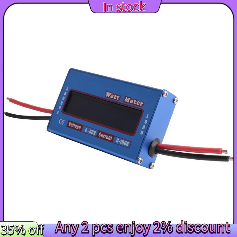 ในสต็อก-Digital Wattmeter Watt Meter Power Meter DC 60V 100A Balance Voltage Battery Checker