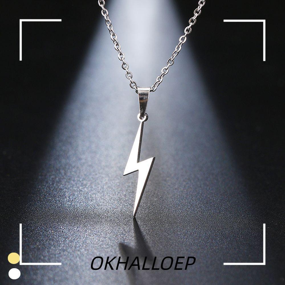 IOKHALLO 1PC สร้อยคอ Choker แฟชั่นเครื่องประดับผู้หญิงสแตนเลส