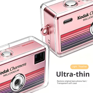 เหมาะสําหรับเคสป้องกันกล้อง Kodak Charmera Millennium Limited Edition, เคสแบบนิ่ม TPU โปร่งใส, ป้องกันรอยขีดข่วนและทนต่อการสึกหรอ