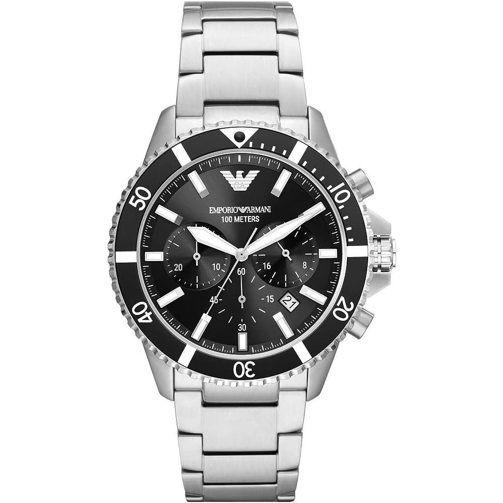 Emporio Armani Chronograph Stainless Steel Watch AR11360 AR11361 AR11362 AR11363 43mm