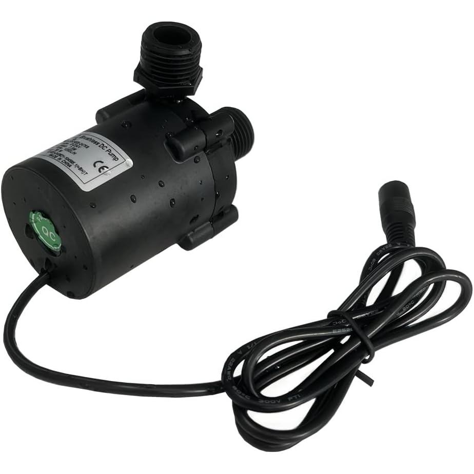 SHYSKY DC45E-2475S Micro Brushless DC ปั๊มน้ํา 24V 30W, 330GPH 24.6ft, กันน้ํา, พอร์ตเกลียว 1/2 นิ้ว