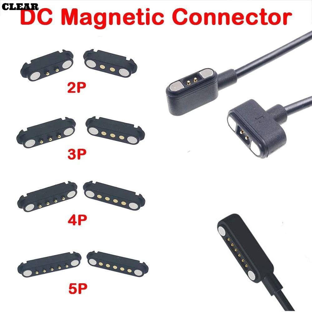Pogopin Magnetic Connector, High Current 2Pin 3Pin 4Pin 5Pin DC Magnetic Pogo Pin Connector, Spacing