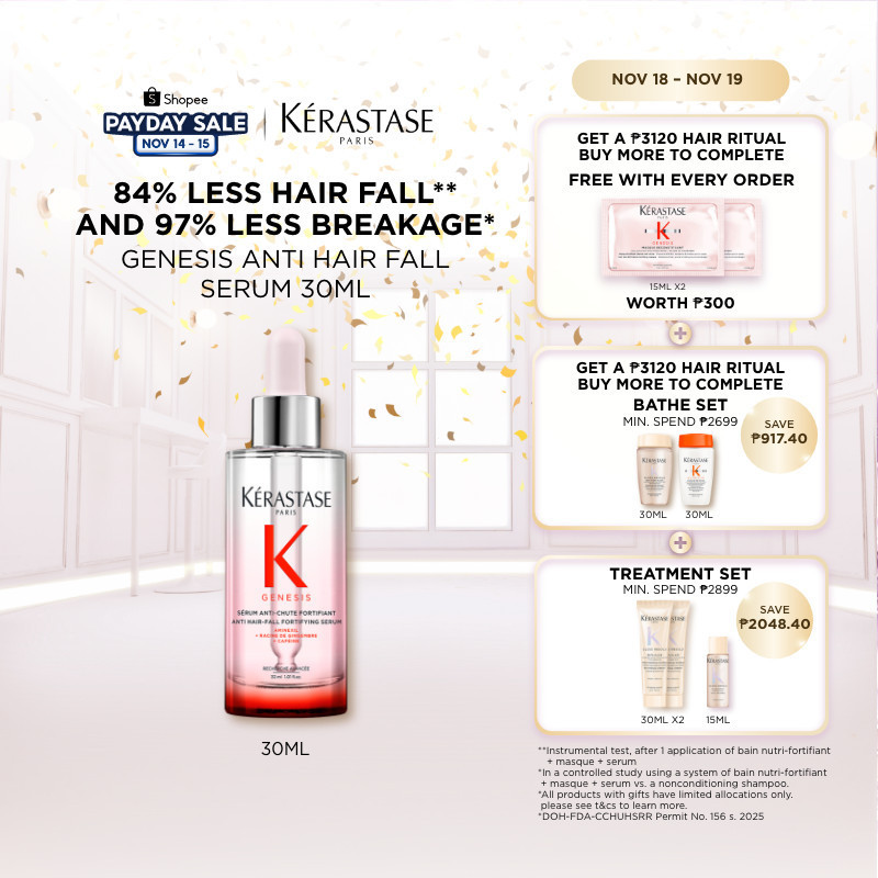 Kérasase Genesis Daily Anti-Chute Anti-Hair Fall Fortifying Scalp Serum สําหรับผมอ่อนแอผ่อนคลาย