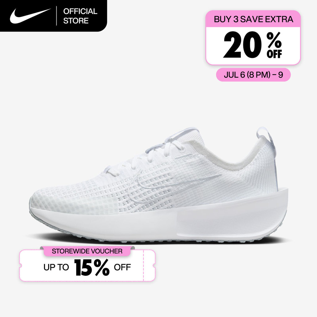Nike Women's Interact Run Road Running Shoes - White [FD2292-104]