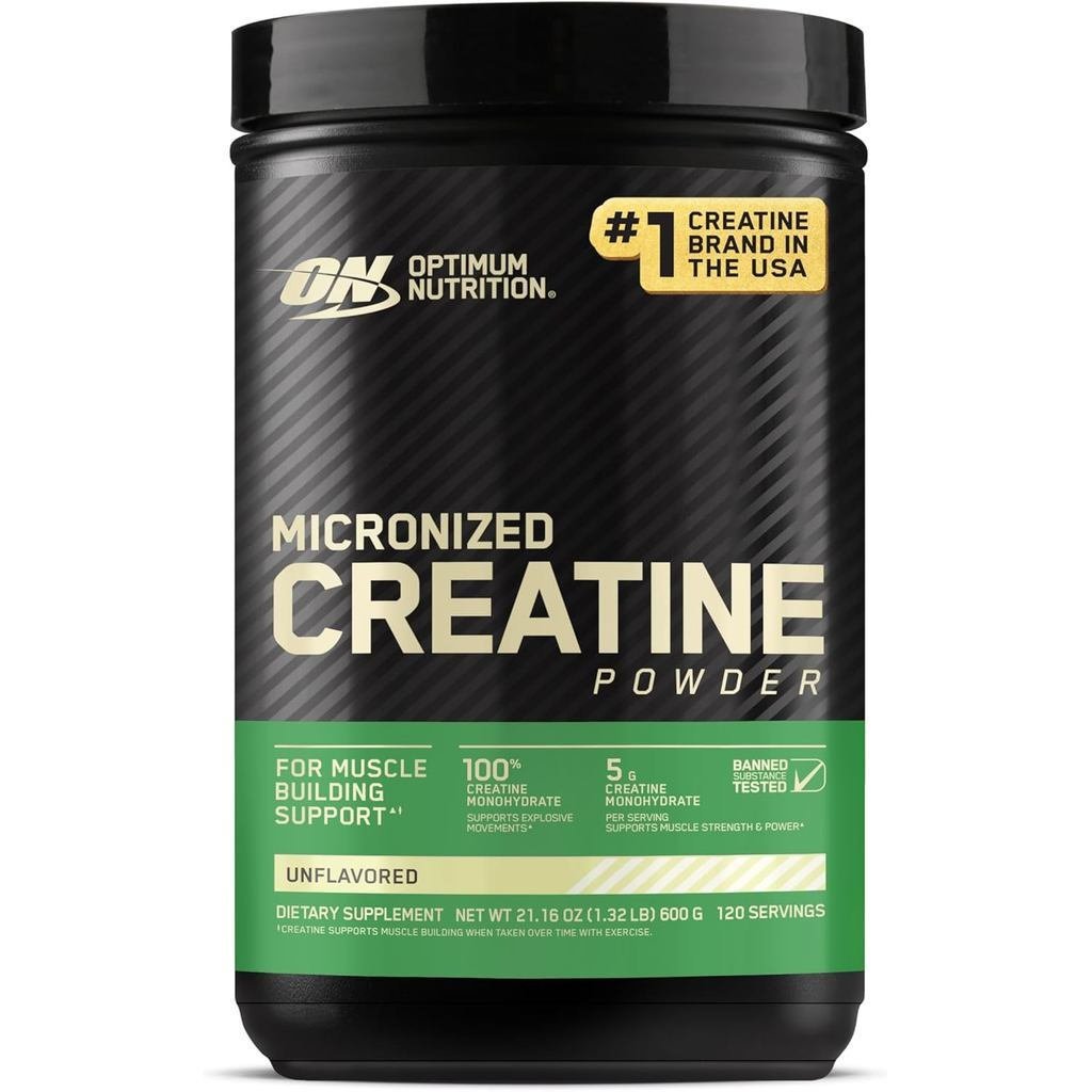 OptimumNutritionMicronizedCreatineMonohydratePowder,รสจืด,120Servings,600Grams(PackagingMayVary) NPQ