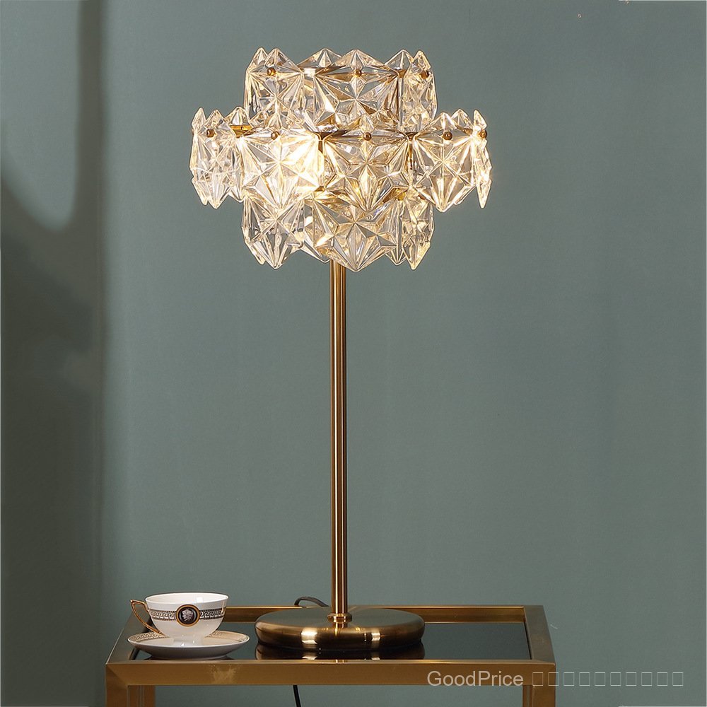 Modern light luxury living room bedroom bedside simple stylish study creative personalized crystal f