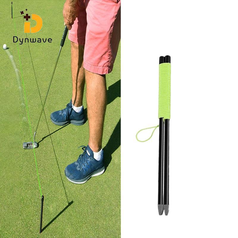 Dynwave Golf Alignment String Line แบบพกพา Putting Practice Trainer การฝึกอบรมกอล์ฟเชือกเครื่องมือสําหรับ Home Course