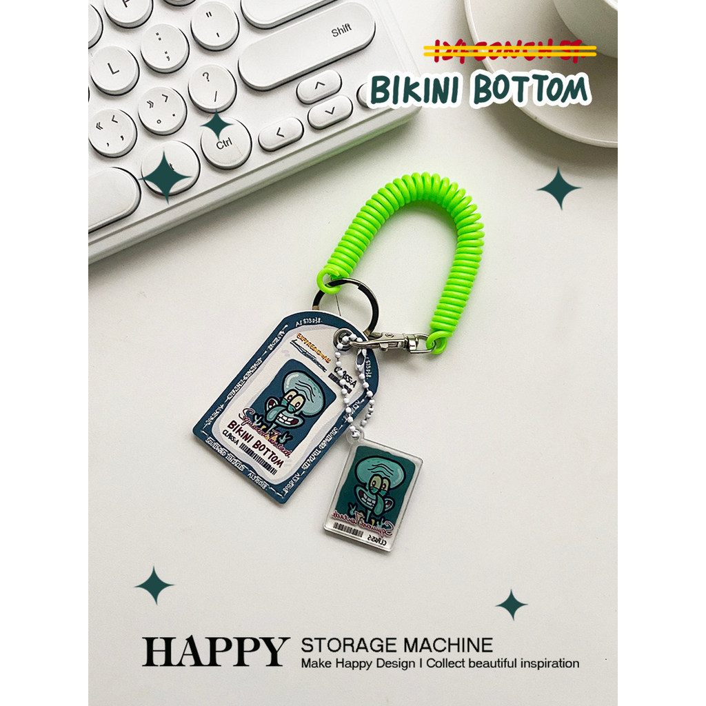 HAPPY Original Octopus Business Card Access Control แบบพกพาผู้ถือบัตรพวงกุญแจจี้ All-Match กระเป๋าอุ