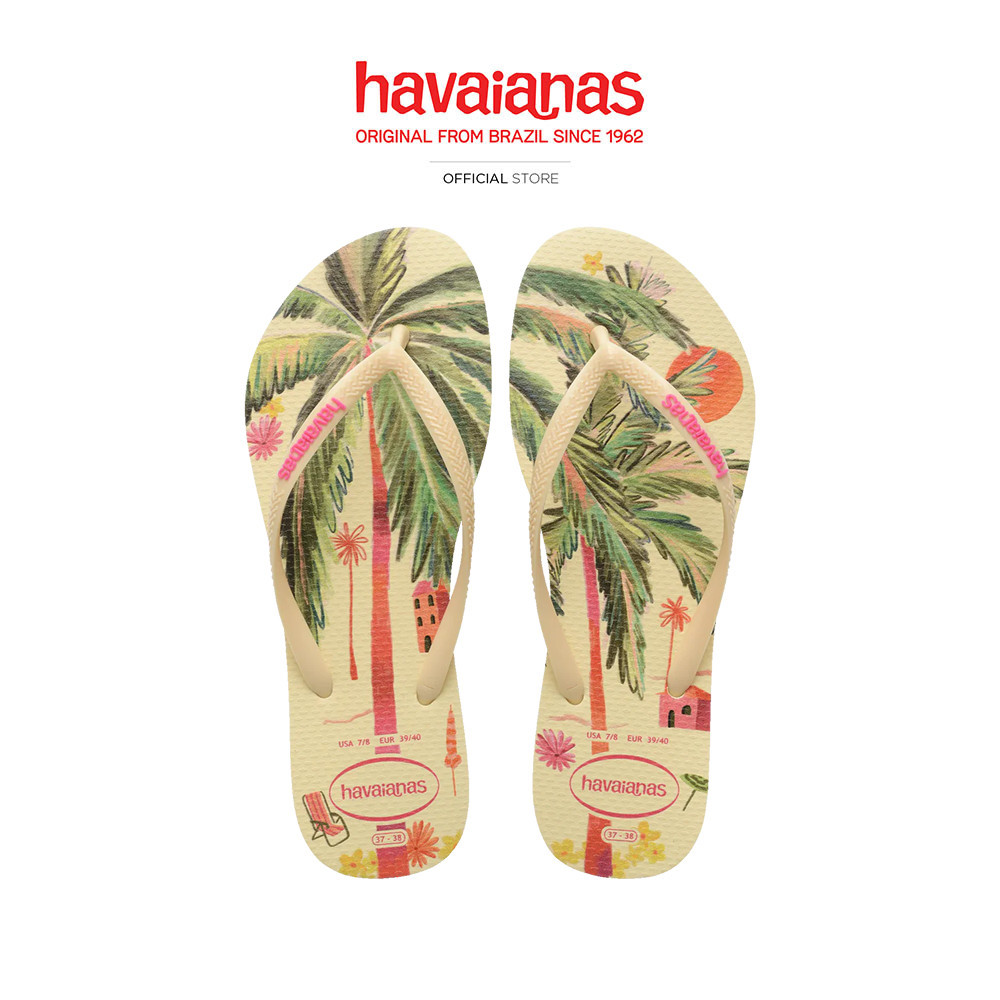 HAVAIANAS รองเท้าแตะ Slim Summer Bliss BUTTERCREAM 414981392562F_S6CMXX
