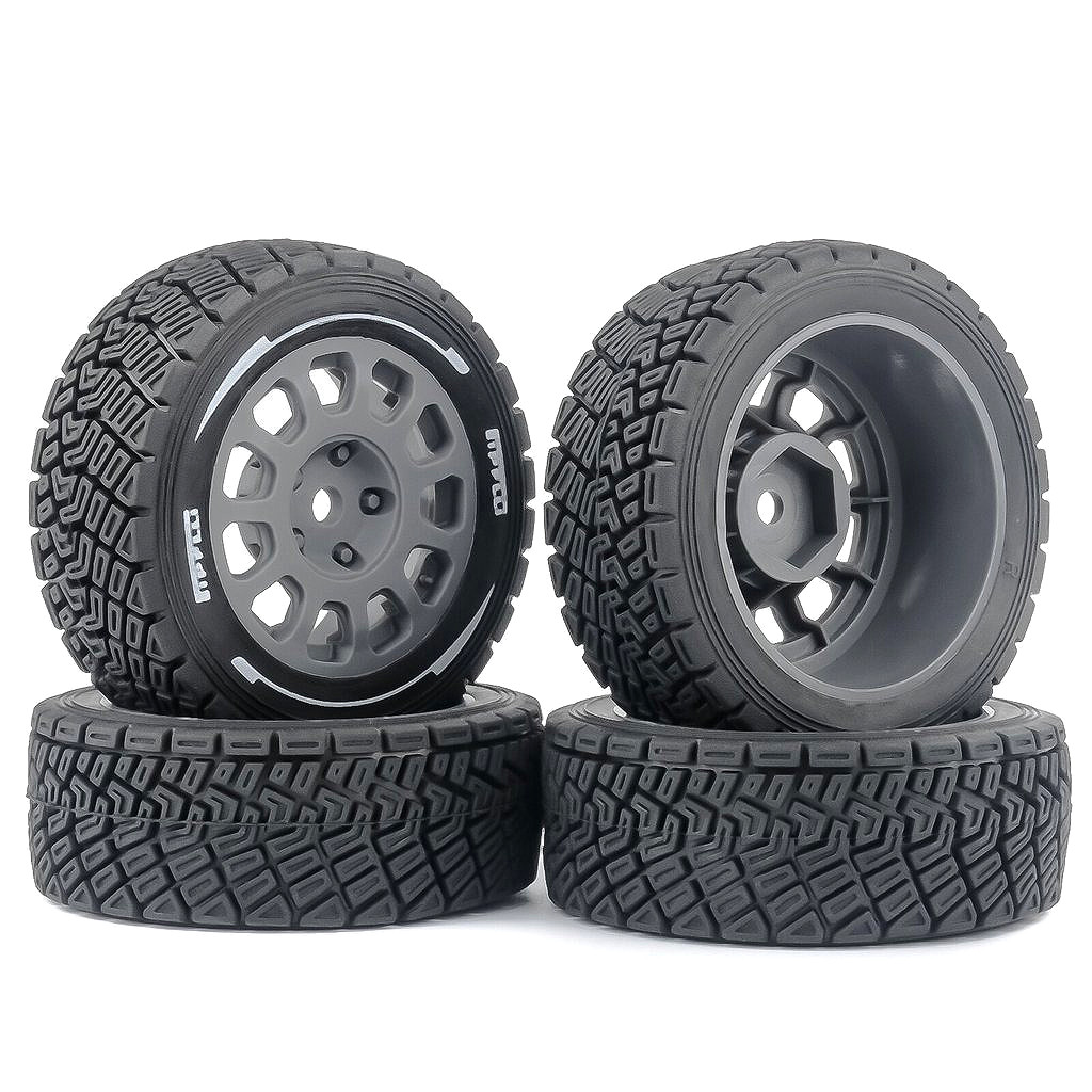 12mm Hex WRC Rally Racing ยาง Fit 1:10 1:14 RC บนแผนที่รถ MJX 14303 C3 Tamiya M05 M08 ZD RX12 DSK อั